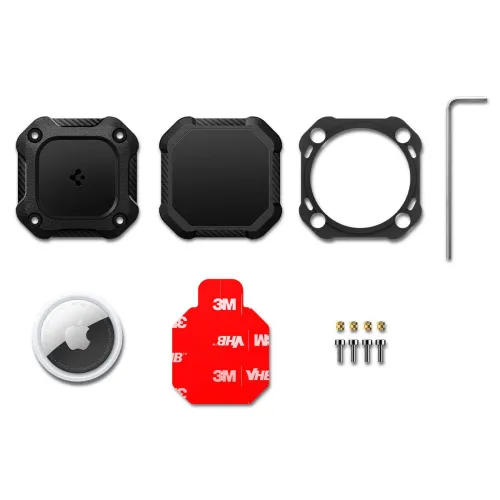 Etui Spigen Tough Armor na AirTag 1 / 2 - czarne na Arena.pl