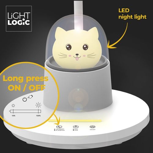 Lampka biurkowa dla dzieci lampa nocna LED LL BINED LED W kotek uchwyt na Arena.pl