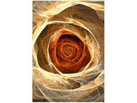 50X70CM RÓŻA KTALNA OBRAZ PION ŚCIAN