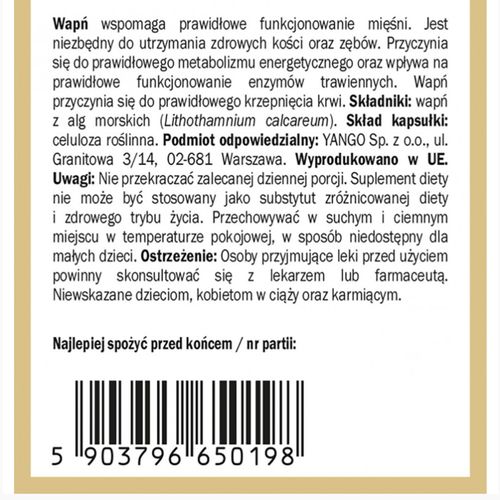 Yango NATURALNY WAPŃ z ALG CZERWONYCH 90kaps wsparcie: ZDROWE KOŚCI MIĘŚNIE na Arena.pl