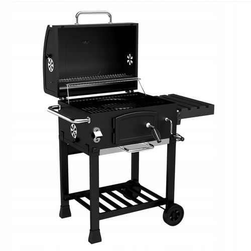 GRILL WĘGLOWY OGRODOWY Koler Ember ch1 RUSZT Z POKRYWĄ POPIELNIK +TERMOMETR na Arena.pl