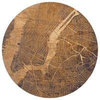 CITIES NEW YORK GATSBY GOLD ROUND 9315