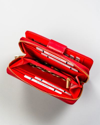 portfel damski pu chwj-04-4962 red na Arena.pl