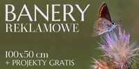 oczkowany BANER REKLAMOWY 200x100 cm z laminatem płynnym PROJEKT GRATIS