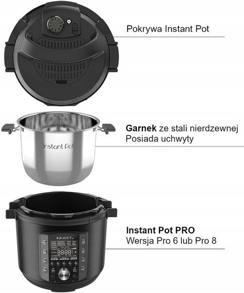 Instant Pot Pro 6 multicooker 10 w 1 zdjęcie 2