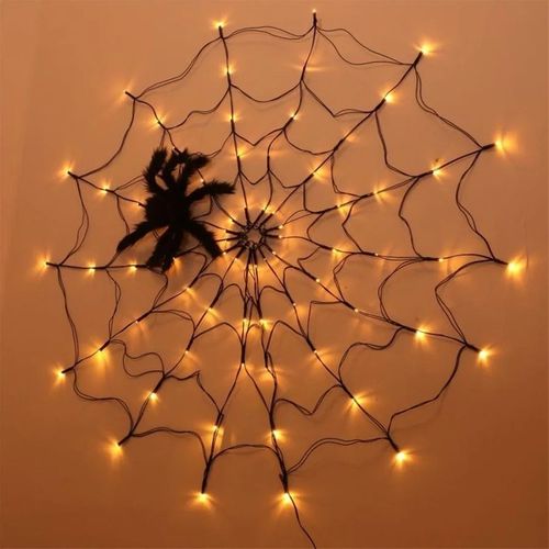 Światło LED Spider Web String Light z siatką zdalnego sterowania Halloween na Arena.pl