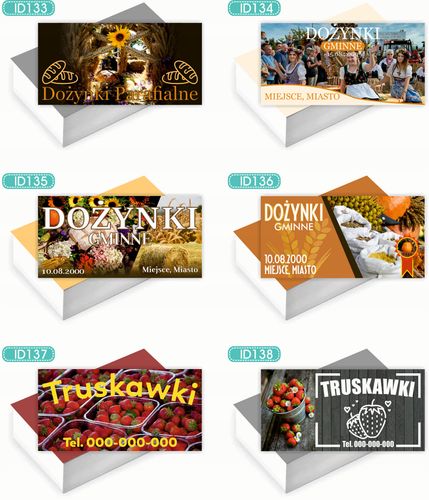 Wizytówki firmowe Foliowane 1000szt różne wzory NOCLEGI na Arena.pl