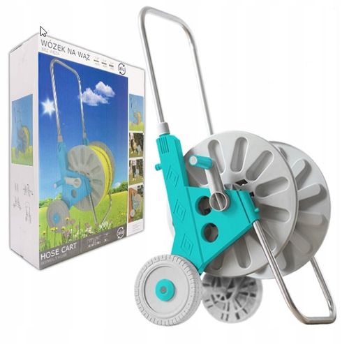 WÓZEK ALU WĄŻ OGRODOWY 6-WARSTWOWY NIESKRĘCAJĄCY SIĘ 1/2" 50 M BEST POLSKA na Arena.pl