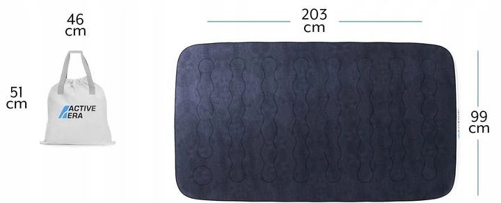 DMUCHANY MATERAC 200 x 100cm SAMOPOMPUJĄCY ZESTAW Z POMPKĄ zdjęcie 5