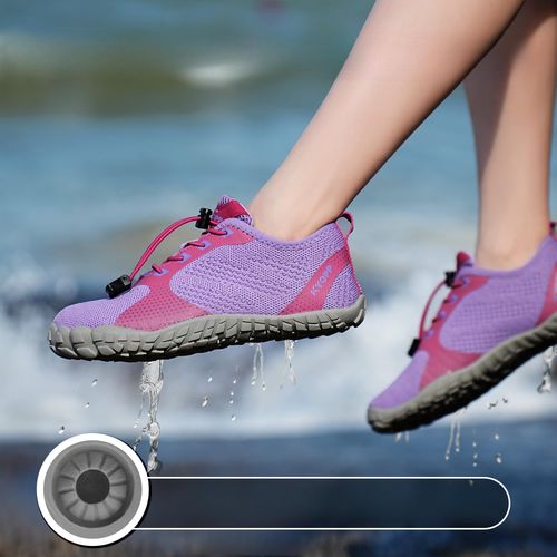 Buty do Wody dla Dzieci na Plażę Jeżowce Fioletowe 33 EU Antypoślizgowe na Arena.pl