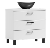 Szafka łazienkowa ROMA 60 biała z umywalką Eliza C (W2)