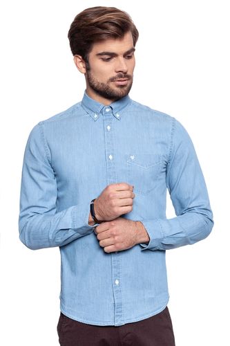 WRANGLER L/S 1PKT BUTTON-DOWN LIGHT INDIGO W58838S4E M na Arena.pl