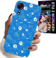 ETUI DO SAMSUNG GALAXY XCOVER 7 - ŁAPKI KOŚCI PIES PATROL WZORY DLA DZIECI