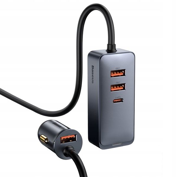 ŁADOWARKA SAMOCHODOWA BASEUS 3xUSB + USB-C 120W zdjęcie 1