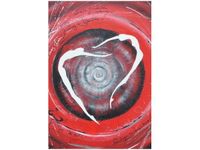 OBRAZ LOVERS DANCING TANIEC KOCHANKÓW ABSTRAKCJA CZERWIENI