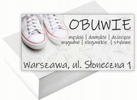 Wizytówki firmowe 200 szt RÓŻNE WZORY do wyboru SPRZEDAŻ OBUWIA