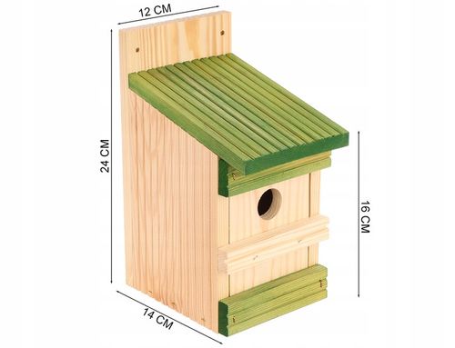 Budka lęgowa dla ptaków sikorek kosa karmnik domek MIX - 4szt na Arena.pl