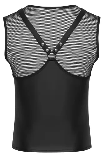svenjoyment top bezrękawnik s czarny matowy z siateczkowymi wstawkami na Arena.pl