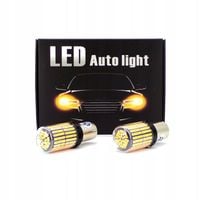 ŻARÓWKA LED 144 SMD 4014 P21W BA15S R5W R10W 12V CANBUS POMARAŃCZOWA 2szt