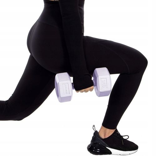 HANTLE 2x3kg ZESTAW CIĘŻARKI HANTELKI DO ĆWICZEŃ W DOMU HEKSAGONALNE na Arena.pl