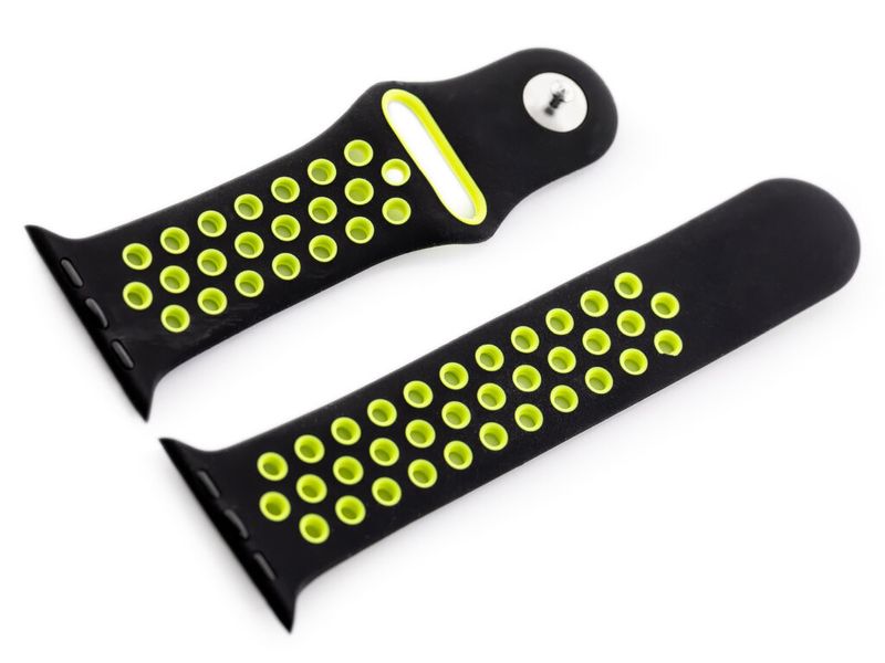 Apple Watch pasek U24 - czarny/zielony - 42/44mm zdjęcie 1