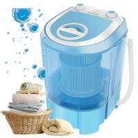 Pralka turystyczna WIRNIKOWA Z WIRÓWKĄ mini mała przenośna 3,8 kg MANTA