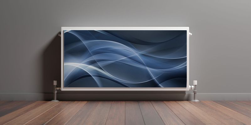 Mata MAGNETYCZNA Na Kaloryfer Fala Abstrakcja 120cm x 60cm zdjęcie 3