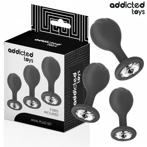 addicted toys zestaw 3 ozdobnych zatyczek kulistych silikonowych na Arena.pl