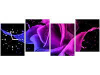 45CM 120CM ZEGAR 4 ELEM RÓŻA FARB JAKUB BANAŚ ŚCIENNY