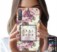 ETUI DO SAMSUNG A7 2018 - KWIATISTY WZÓR, MODNE DAMSKIE + SZKŁO