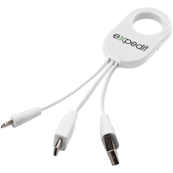 Kabel do ładowania 3w1 Troop 13499301 Biały zdjęcie 2