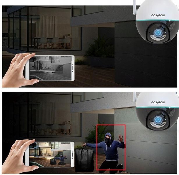 Kamera IP EasyCam obrotowa zewnętrzna Tuya 3MPx zdjęcie 3