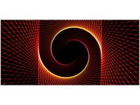 OBRAZ CZERWONA SPIRALA ABSTRAKCJA