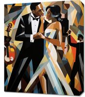 Obraz 50x60cm Jazzowa Wieczorna Harmonia
