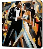 Obraz 50x60cm Jazzowa Wieczorna Harmonia