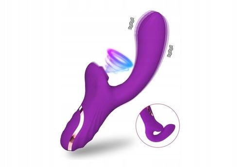 ORGAZMOWY SILIKONOWY SEX WIBRATOR PUNKTU G SSĄCY ŁECHTACZKĘ na Arena.pl