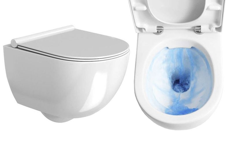 Misa WC Bezrantowa CARTER RIMLESS + Deska - REA zdjęcie 3