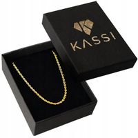 PIĘKNY ZŁOTY SKRĘCANY ŁAŃCUSZEK SINGAPUR 50 CM ZŁOTO 585 NA PREZENT