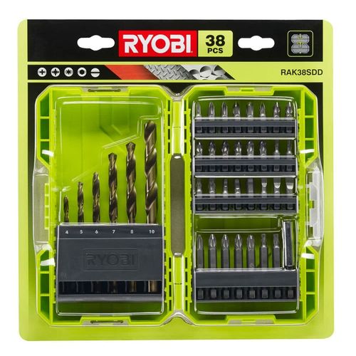 Drill bits and tits set Ryobi 38 Części na Arena.pl