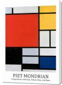 Obraz 70x100cm Design Composition 3, Mondrian Vintage do Salonu