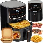 FRYTKOWNICA BEZTŁUSZCZOWA FRYTOWNICA PIEKARNIK AIR FRAYER DUŻA 1800W 4,7L