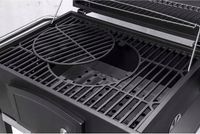 3w1 GRILL WĘGLOWY PREMIUM POPIELNIK OTWIERACZ RUSZT ŻELIWNY PÓŁKA KÓŁKA XXL