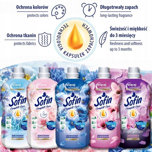 Sofin Płyn do Płukania Tkanin Mix 360pr 1,8l x5szt na Arena.pl