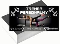 Wizytówki firmowe 100szt DUŻO wzorów DO WYBORU TRENER PERSONALNY