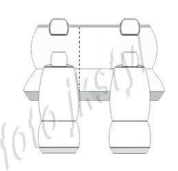 Pokrowce MIAROWE do Fiat Grande Punto / Evo 2005-2012r. P2 zdjęcie 3