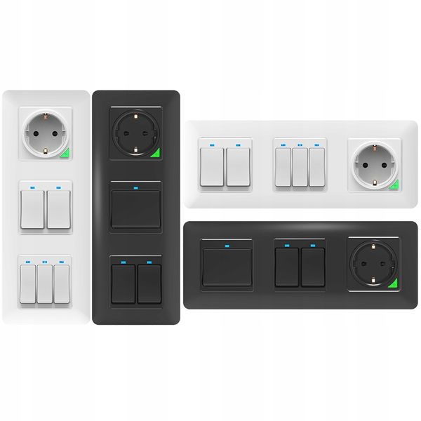 Pojedyncza ramka biała seria RM PSMART zdjęcie 2