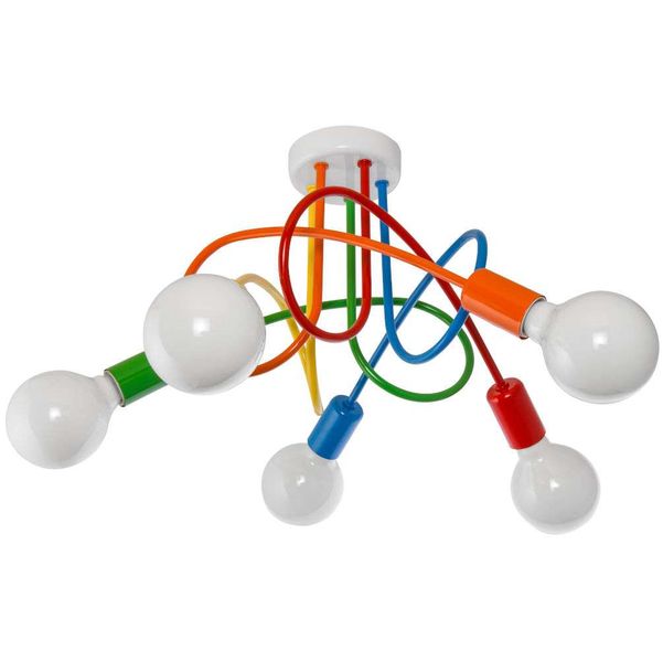 Dziecięca lampa sufitowa VEN W-LOOP/5 MIX spirala kolorowy zdjęcie 1