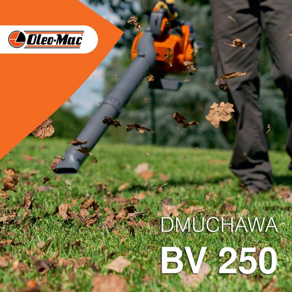 OLEO MAC BV 250 ODKURZACZ SPALINOWY OGRODOWY DMUCHAWA DO LIŚCI + ZESTAW DO ODKURZANIA KLASA PREMIUM 56609001E5Z EWIMAX-OFICJALNY DYSTRYBUTOR - AUTORYZOWANY DEALER OLEO-MAC zdjęcie 4