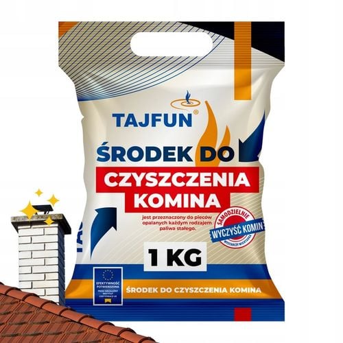 ŚRODEK DO CZYSZCZENIA KOMINA PIECA PROSZEK DO USUWANIA SADZY SMOŁY TAJFUN na Arena.pl
