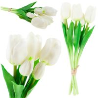 cv17692-2 tulipany bukiet tulipanów gumowane gumowe jak żywe